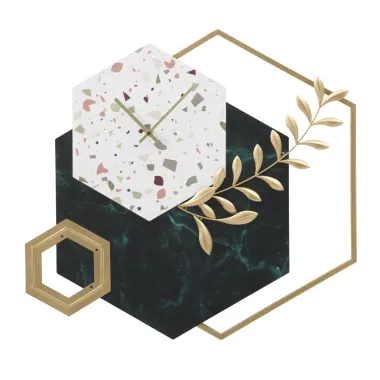 ZEGAR ŚCIENNY HEXAGON 62x4,5x62 cm